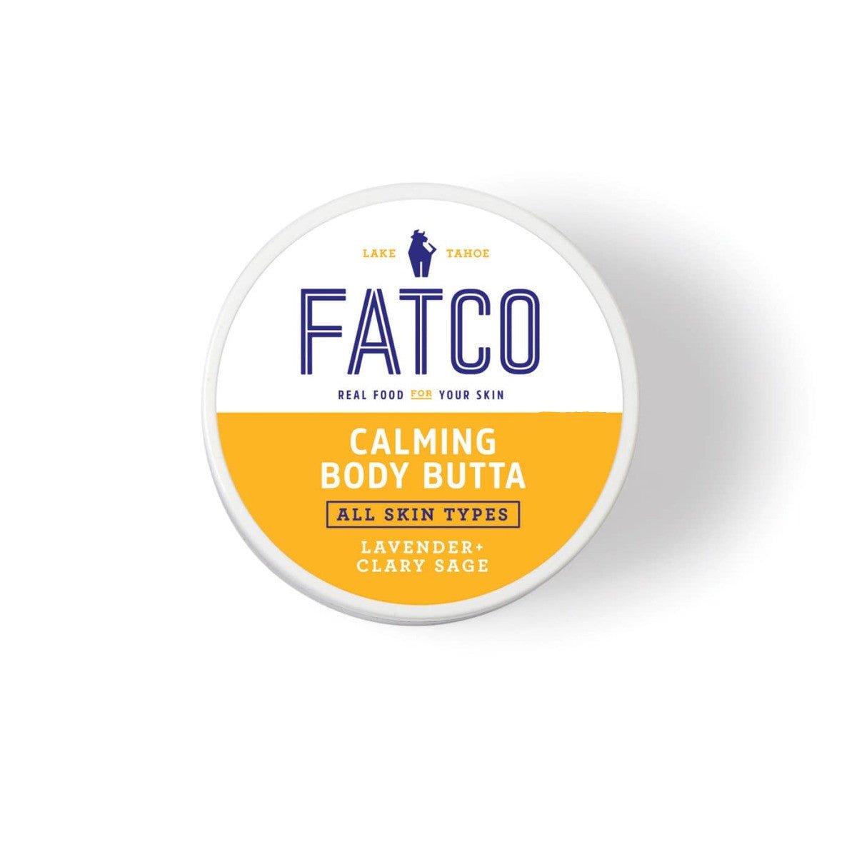 FATCO Calming Body Butta 4 oz — tallow body moisturizer, lavender + clary sage, larger size
