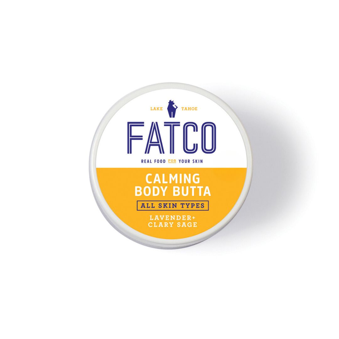 FATCO Calming Body Butta 2 oz — tallow body moisturizer, lavender + clary sage, eczema-friendly
