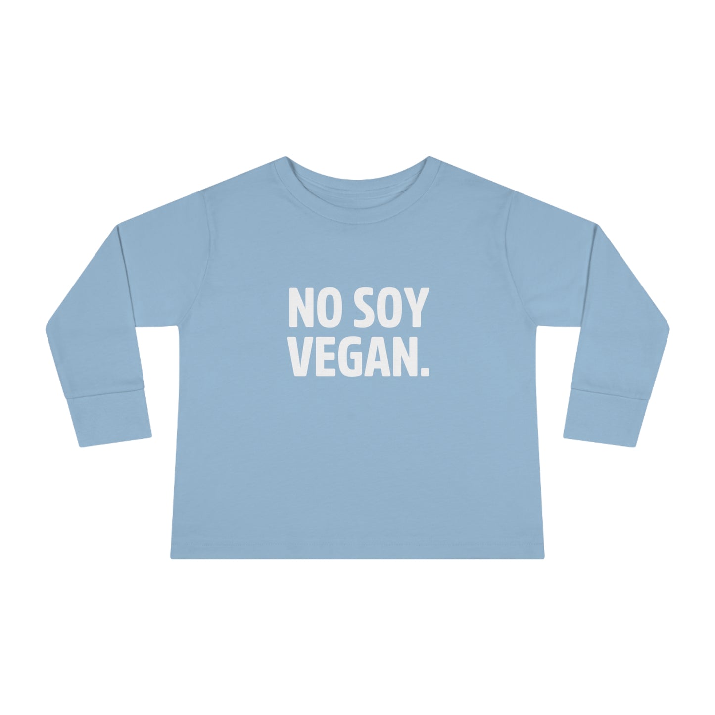 "No Soy Vegan" Toddler Long Sleeve Tee