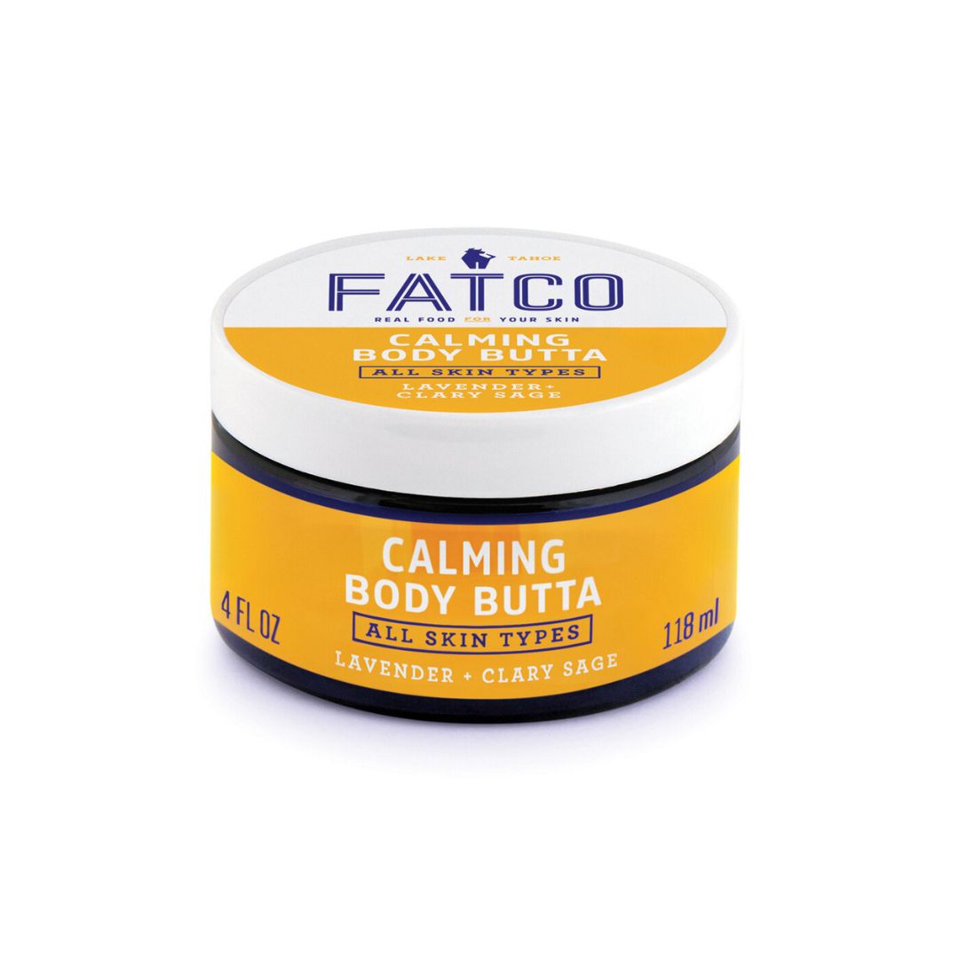 FATCO Calming Body Butta 4 oz — tallow body moisturizer, lavender + clary sage, larger size