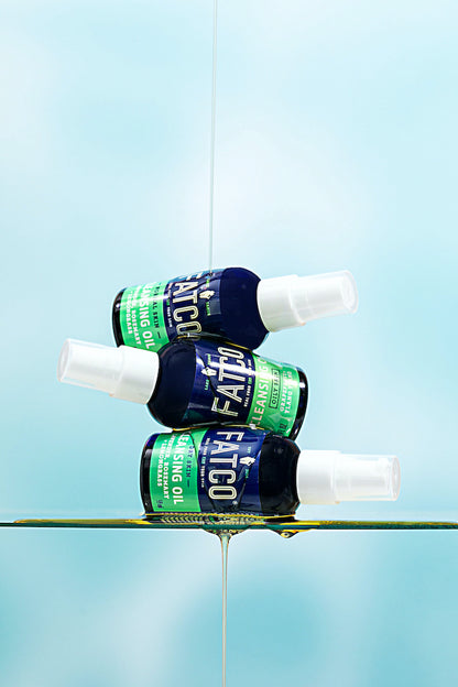 FATCO Cleansing Oil Dry Skin 2 oz lifestyle — natural tallow-based oil cleanser