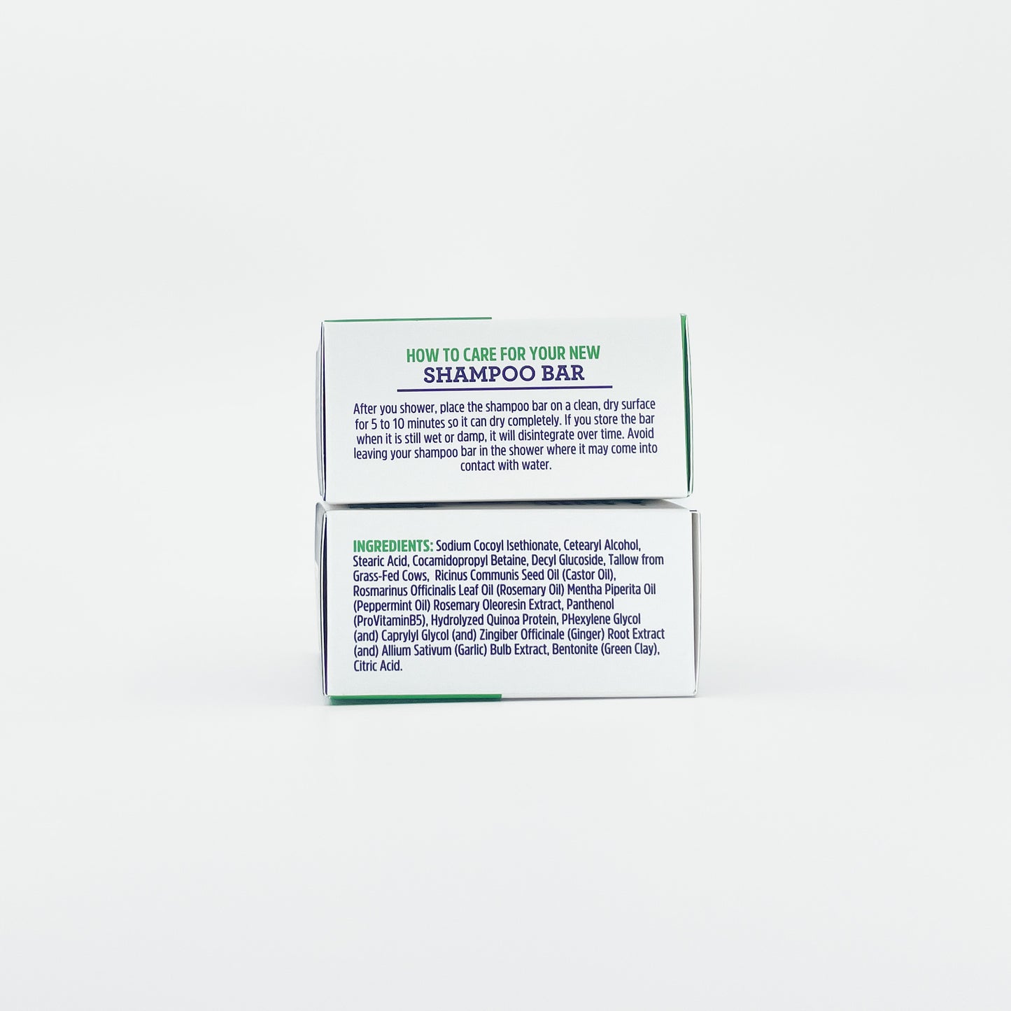 FATCO tallow based Shampoo Bar rosemary mint ingredients